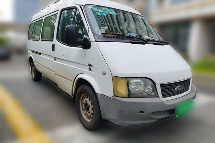 Used Ford Classic Transit 2013 2.8T Refurbished Diesel Ice-White Logistics Vehicle Long Wheelbase Mid-Roof Model JX493ZLQ4 Front Right 45 Deg