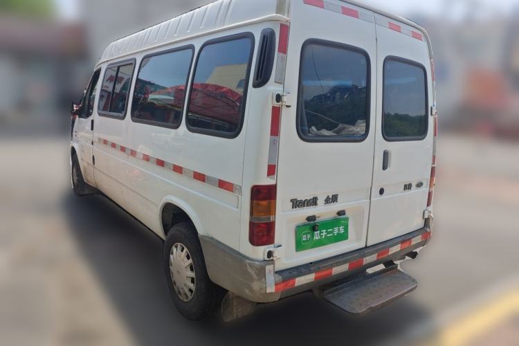 Used Ford Classic Transit 2013 2.8T Refurbished Diesel Ice-White Logistics Vehicle Long Wheelbase Mid-Roof Model JX493ZLQ4 Rear Left 45 Deg