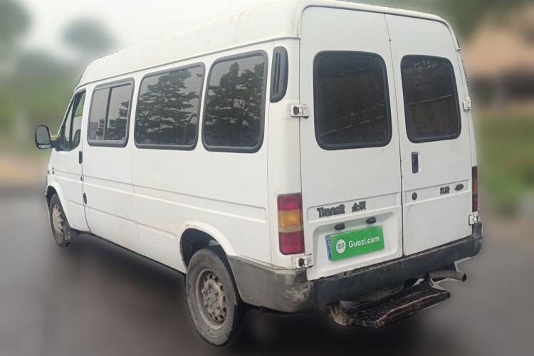 Used Ford Classic Transit 2013 2.8T Refurbished Diesel Ice-White Logistics Vehicle Long Wheelbase Mid-Roof Model JX493ZLQ4 Rear Left 45 Deg