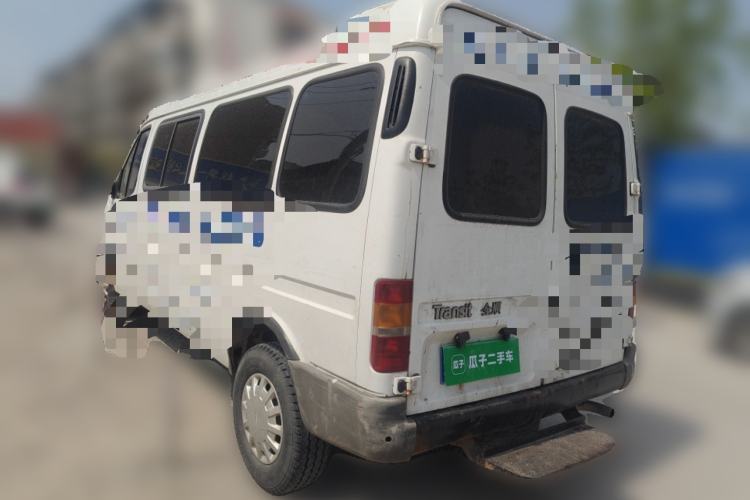 Used Ford Classic Transit 2013 2.8T Refurbished Diesel Ice-White Logistics Vehicle Long Wheelbase Mid-Roof Model JX493ZLQ4 Rear Left 45 Deg