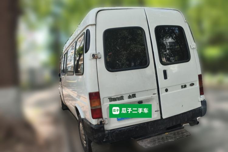 Used Ford Classic Transit 2013 2.8T Refurbished Diesel Ice-White Logistics Vehicle Long Wheelbase Mid-Roof Model JX493ZLQ4 Rear Left 45 Deg