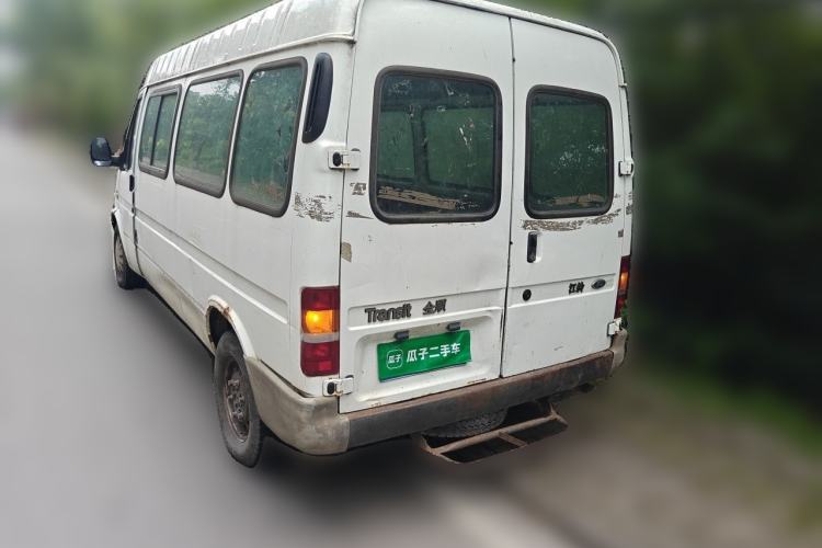 Used Ford Classic Transit 2013 2.8T Refurbished Diesel Ice-White Logistics Vehicle Long Wheelbase Mid-Roof Model JX493ZLQ4 Rear Left 45 Deg