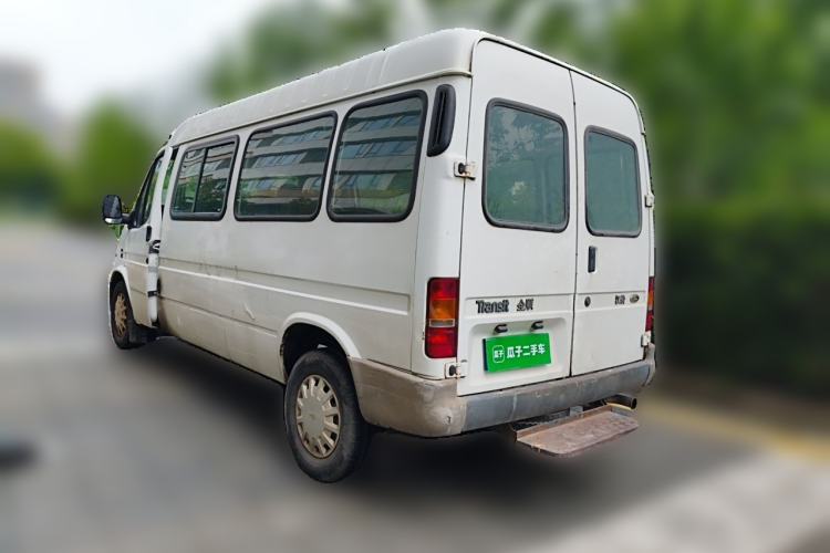 Used Ford Classic Transit 2013 2.8T Refurbished Diesel Ice-White Logistics Vehicle Long Wheelbase Mid-Roof Model JX493ZLQ4 Rear Left 45 Deg