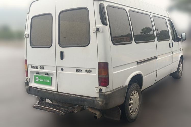 Used Ford Classic Transit 2013 2.8T Refurbished Diesel Ice-White Logistics Vehicle Long Wheelbase Mid-Roof Model JX493ZLQ4 Rear Right 45 Deg