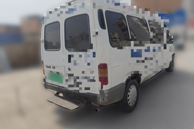Used Ford Classic Transit 2013 2.8T Refurbished Diesel Ice-White Logistics Vehicle Long Wheelbase Mid-Roof Model JX493ZLQ4 Rear Right 45 Deg