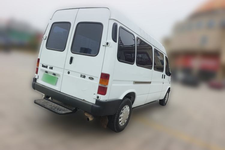 Used Ford Classic Transit 2013 2.8T Refurbished Diesel Ice-White Logistics Vehicle Long Wheelbase Mid-Roof Model JX493ZLQ4 Rear Right 45 Deg