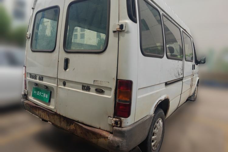 Used Ford Classic Transit 2013 2.8T Diesel Ice White Logistics Vehicle Long Wheelbase Mid-Roof Design – JX493ZLQ4 Rear Right 45 Deg