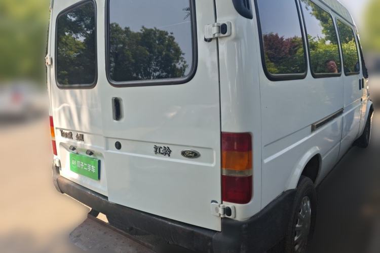 Used Ford Classic Transit 2013 2.8T Refurbished Diesel Ice-White Logistics Vehicle Long Wheelbase Mid-Roof Model JX493ZLQ4 Rear Right 45 Deg