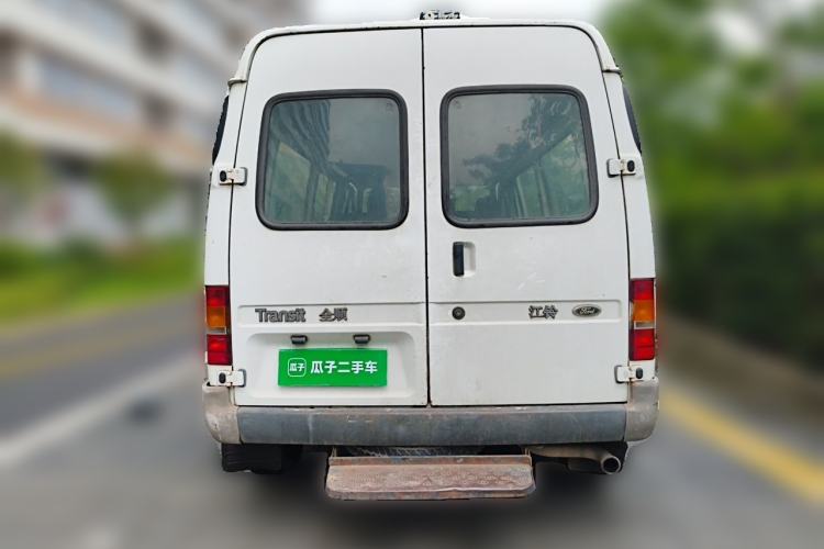Used Ford Classic Transit 2013 2.8T Refurbished Diesel Ice-White Logistics Vehicle Long Wheelbase Mid-Roof Model JX493ZLQ4 Rear