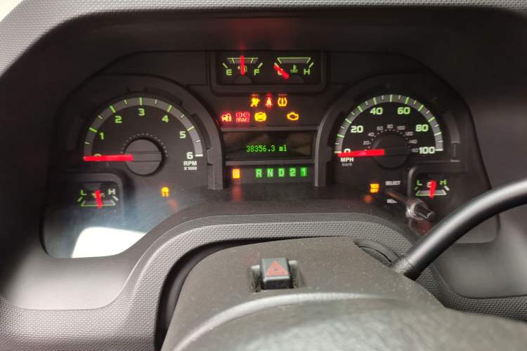 Used Ford E350  Odometer Close Up
