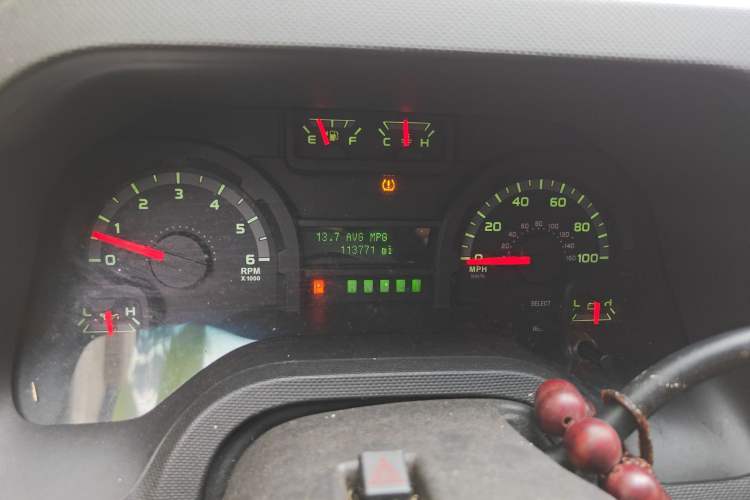 Used Ford E350  Odometer Close Up