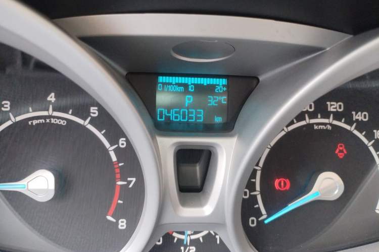 Used Ford EcoSport 2013 1.5L Automatic Prestige Model Odometer Close Up