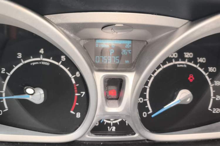 Used Ford EcoSport 2013 1.5L Automatic Prestige Model Odometer Close Up