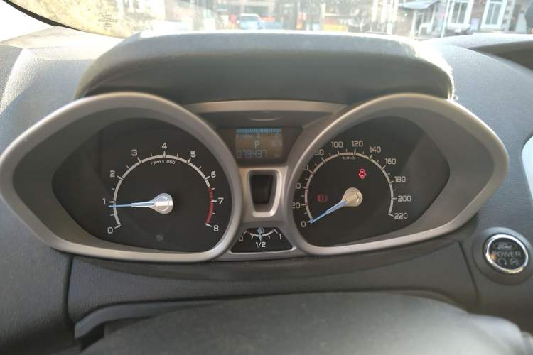 Used Ford EcoSport 2013 1.5L Automatic Prestige Model Odometer Close Up