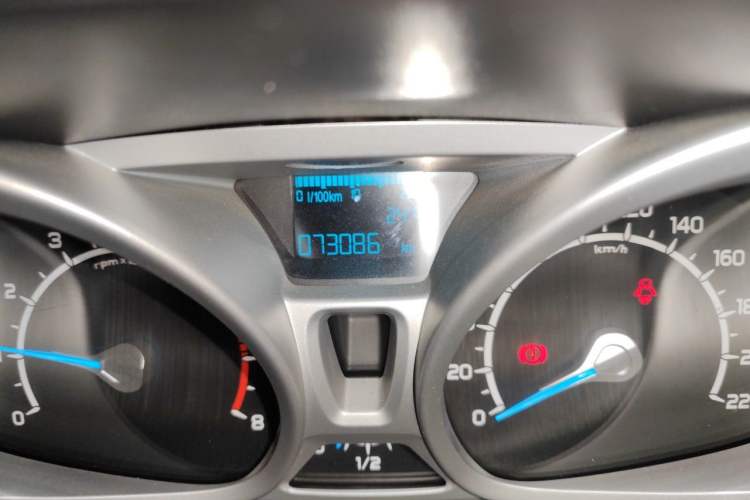 Used Ford EcoSport 2013 1.5L Automatic Prestige Model Odometer Close Up
