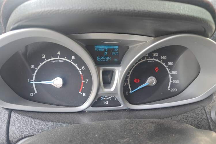 Used Ford EcoSport 2013 1.5L Automatic Prestige Model Odometer Close Up