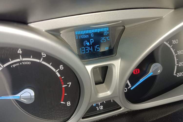 Used Ford EcoSport 2013 1.5L Automatic Prestige Model Odometer Close Up