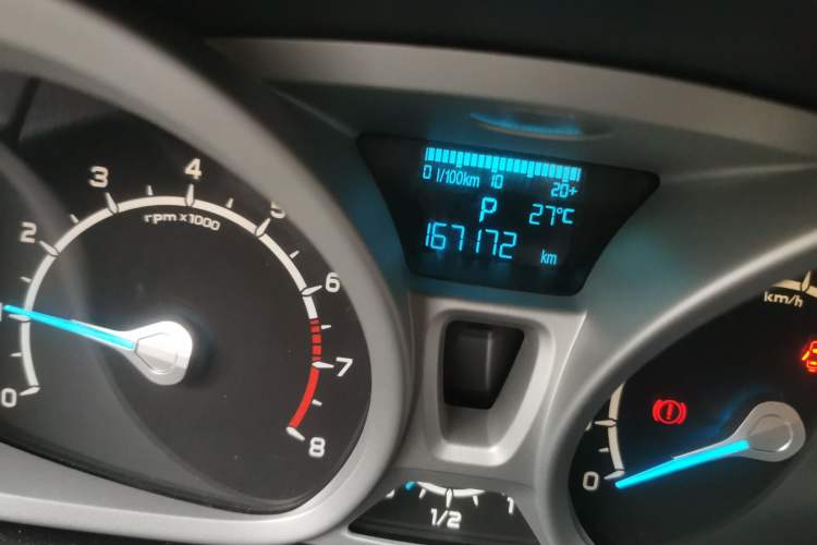 Used Ford EcoSport 2013 1.5L Automatic Prestige Model Odometer Close Up
