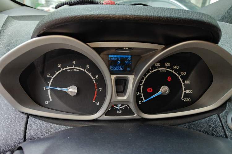 Used Ford EcoSport 2013 1.5L Automatic Prestige Model Odometer Close Up