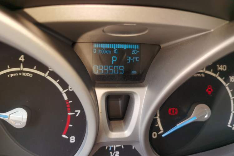 Used Ford EcoSport 2013 1.5L Automatic Prestige Model Odometer Close Up