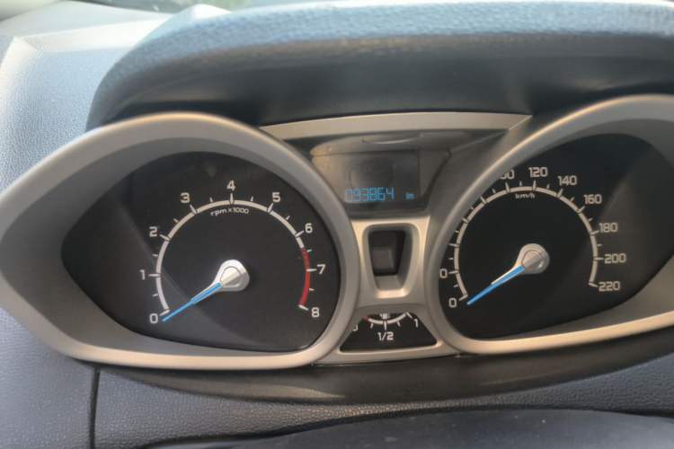Used Ford EcoSport 2013 1.5L Automatic Prestige Model Odometer Close Up
