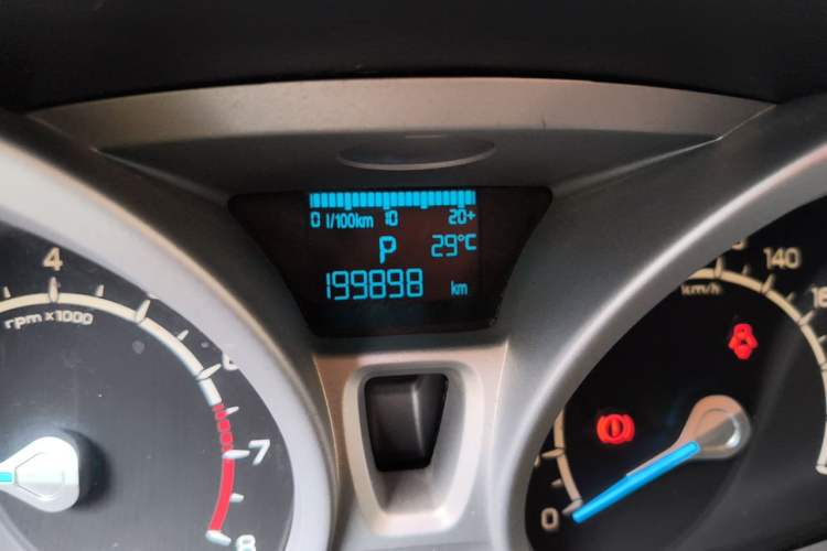 Used Ford EcoSport 2013 1.5L Automatic Prestige Model Odometer Close Up