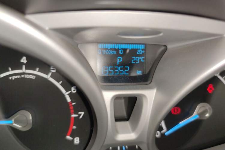 Used Ford EcoSport 2013 1.5L Automatic Prestige Model Odometer Close Up
