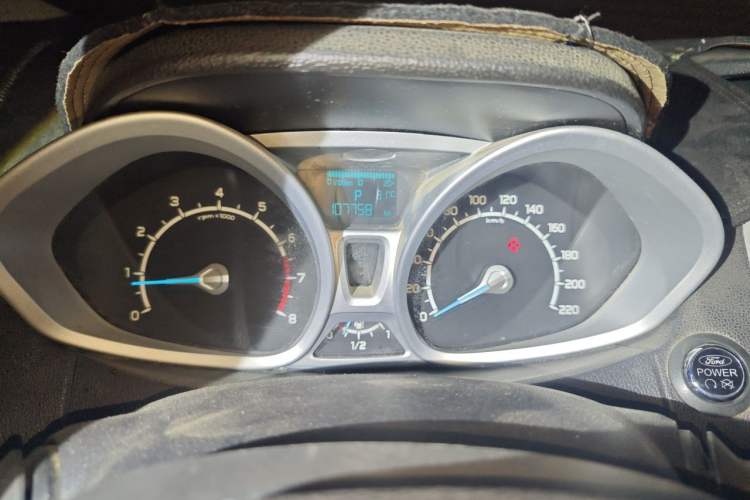 Used Ford EcoSport 2013 1.5L Automatic Prestige Model Odometer Close Up
