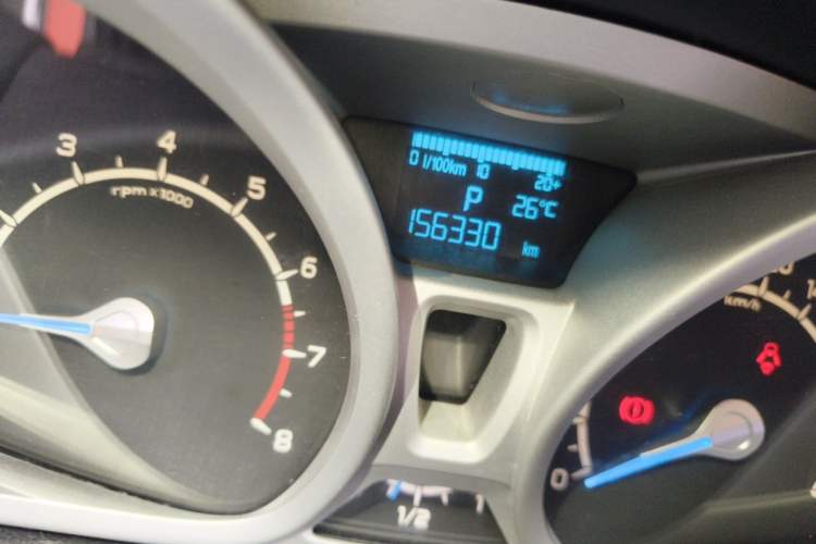 Used Ford EcoSport 2013 1.5L Automatic Prestige Model Odometer Close Up