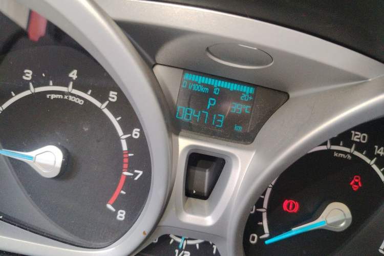 Used Ford EcoSport 2013 1.5L Automatic Prestige Model Odometer Close Up