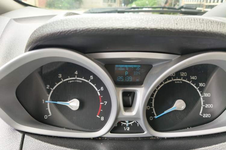 Used Ford EcoSport 2013 1.5L Automatic Prestige Model Odometer Close Up
