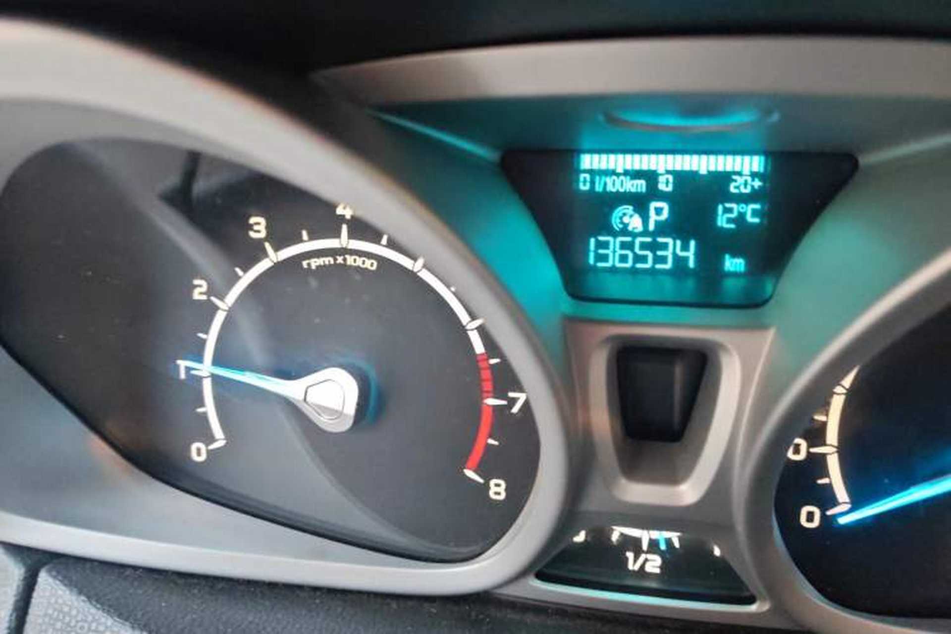 Used Ford EcoSport 2013 1.5L Automatic Prestige Model Odometer Close Up