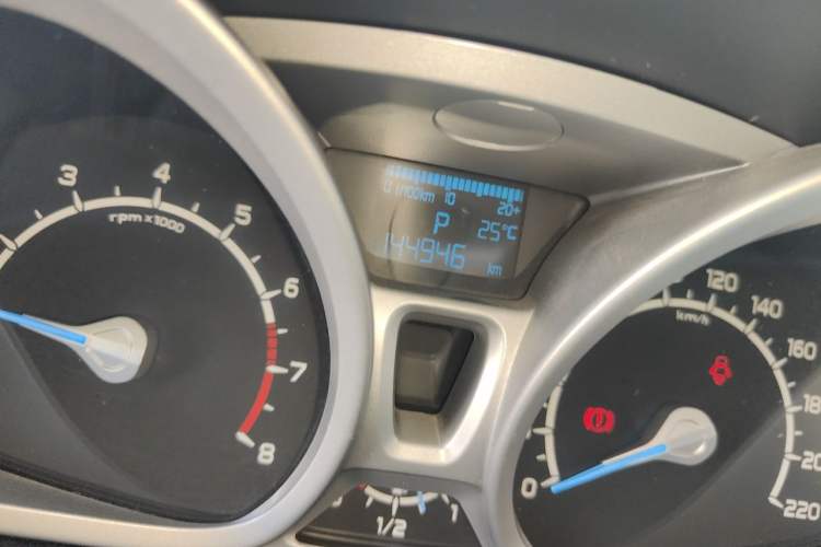 Used Ford EcoSport 2013 1.5L Automatic Prestige Model Odometer Close Up