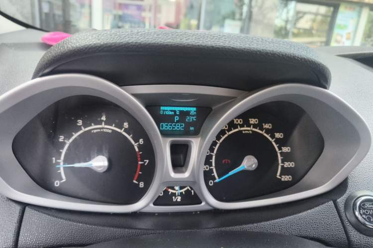 Used Ford EcoSport 2013 1.5L Automatic Prestige Model Odometer Close Up