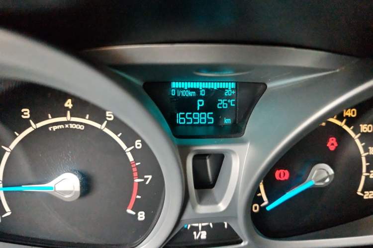 Used Ford EcoSport 2013 1.5L Automatic Prestige Model Odometer Close Up