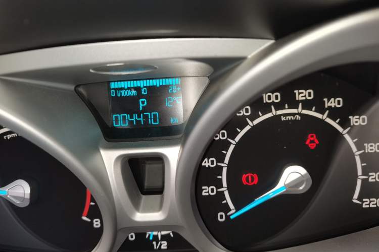Used Ford EcoSport 2013 1.5L Automatic Prestige Model Odometer Close Up