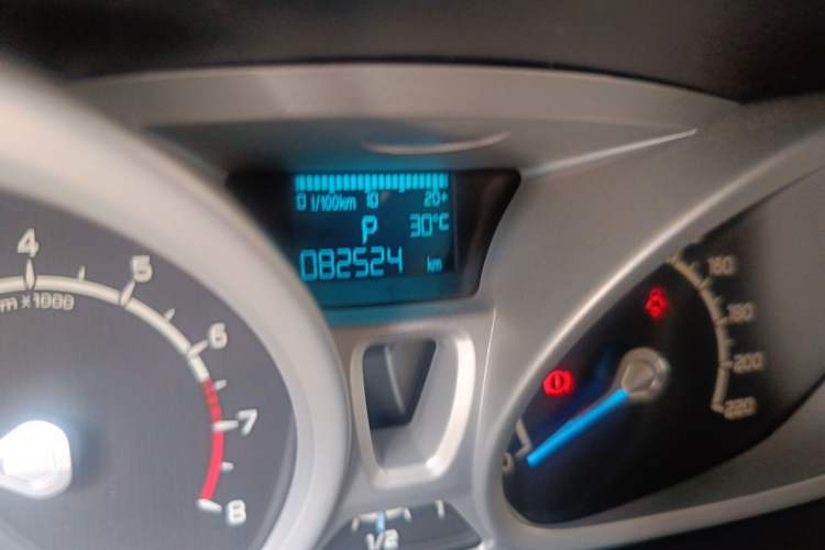 Used Ford EcoSport 2013 1.5L Automatic Prestige Model Odometer Close Up