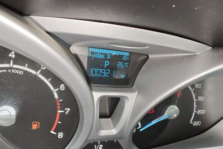Used Ford EcoSport 2013 1.5L Automatic Prestige Model Odometer Close Up