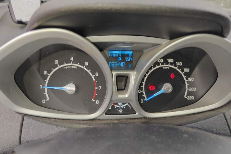 Used Ford EcoSport 2013 1.5L Automatic Prestige Model Odometer Close Up