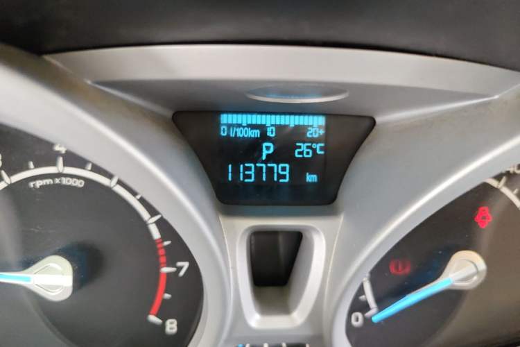 Used Ford EcoSport 2013 1.5L Automatic Prestige Model Odometer Close Up