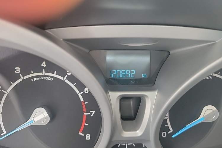 Used Ford EcoSport 2013 1.5L Automatic Prestige Model Odometer Close Up