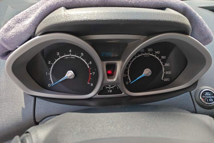 Used Ford EcoSport 2013 1.5L Automatic Prestige Model Odometer Close Up