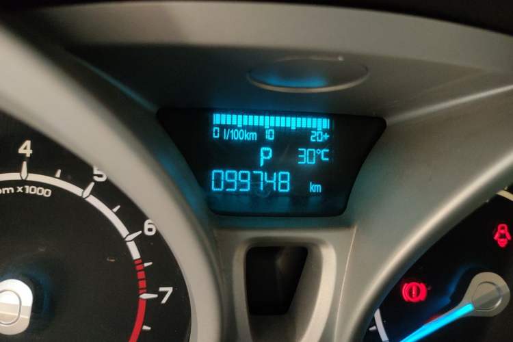 Used Ford EcoSport 2013 1.5L Automatic Prestige Model Odometer Close Up