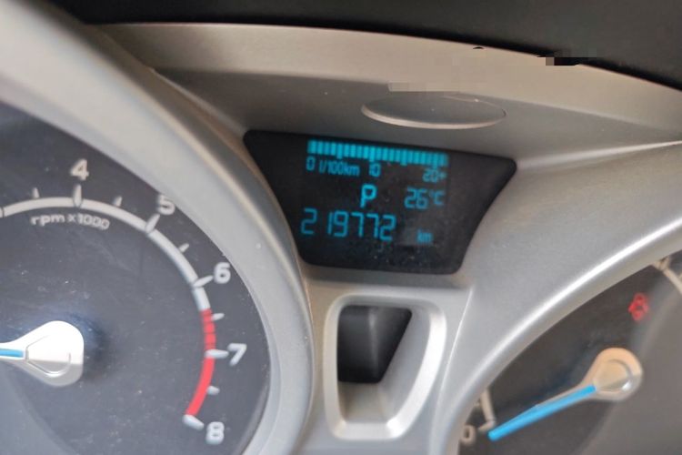 Used Ford EcoSport 2013 1.5L Automatic Prestige Model Odometer Close Up
