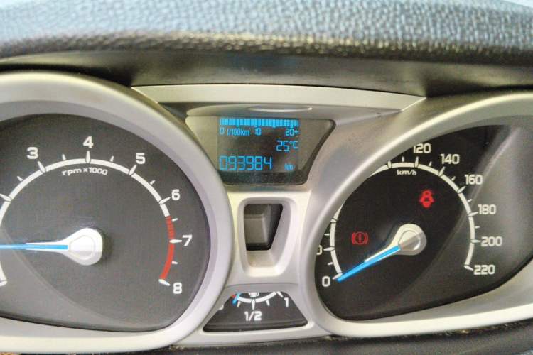 Used Ford EcoSport 2013 1.5L Manual Luxury Model Odometer Close Up