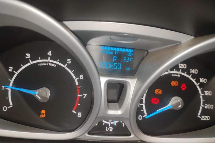 Used Ford EcoSport 2013 1.5L Automatic Prestige Model Odometer Close Up