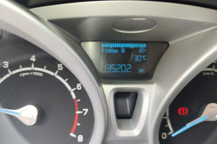 Used Ford EcoSport 2013 1.0L GTDi Manual Luxury Model Odometer Close Up