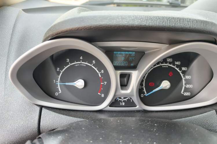 Used Ford EcoSport 2013 1.5L Automatic Prestige Model Odometer Close Up