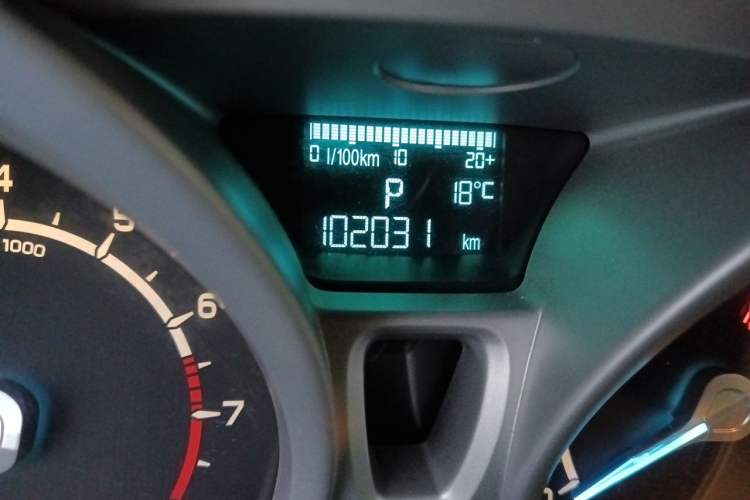 Used Ford EcoSport 2013 1.5L Automatic Prestige Model Odometer Close Up