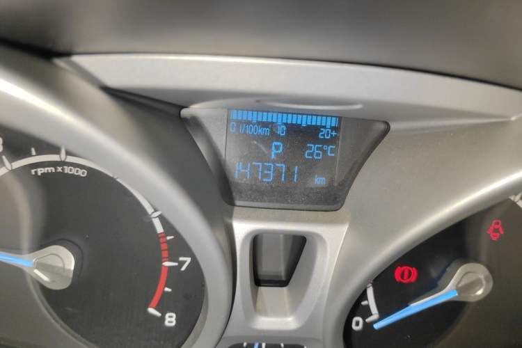 Used Ford EcoSport 2013 1.5L Automatic Prestige Model Odometer Close Up